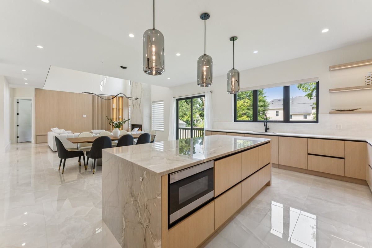 Modern open-concept kitchen and dining remodel by DesignLab in Washington, DC